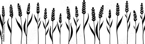 Wheat Field Silhouette Illustration
