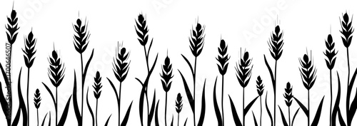 Wheat Field Silhouette Illustration