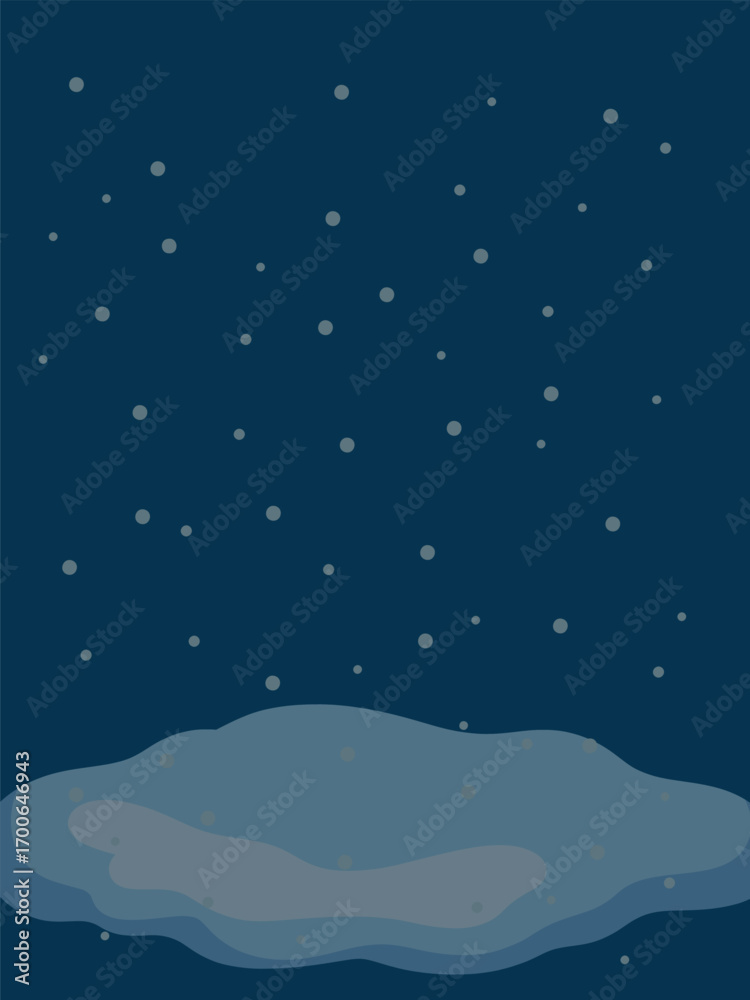 Naklejka premium Snowfall Background