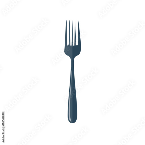 A simple, elegant, and stylish metal fork. Perfectly suited for various culinary applications, from formal dining to everyday meals.