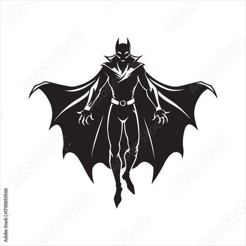vampire vector silhouette clip art logo idea illustration. vampire sketch art icon set collections