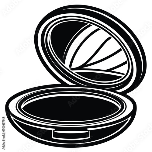 powder compact vector icon