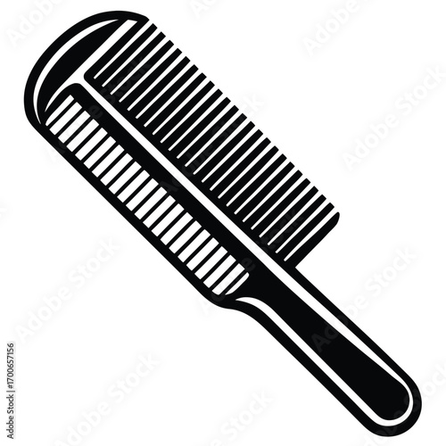 hair comb vector icon