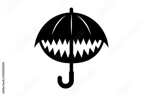 Vector Illustration of Monster Umbrella Icon