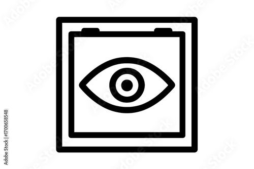 Vector Illustration of Eye Window Icon