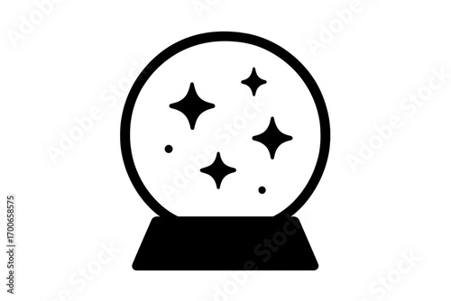 Vector Illustration of Crystal Ball Icon