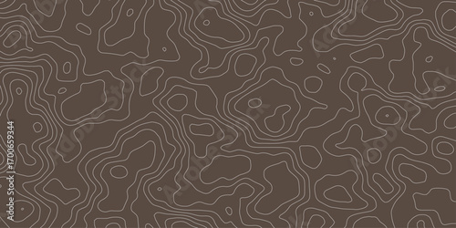 Abstract topographic contours map background, Topography map background. Topographic map patterns, topography line map. Vintage outdoors style.