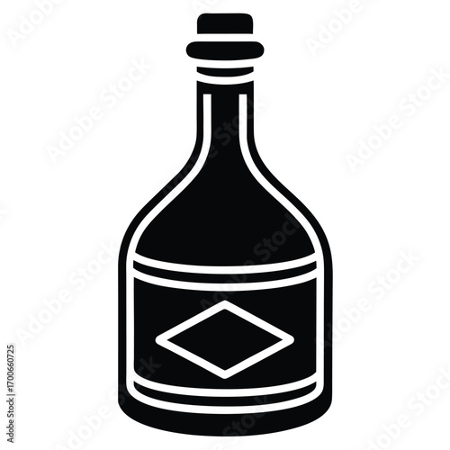 mead bottle vector icon