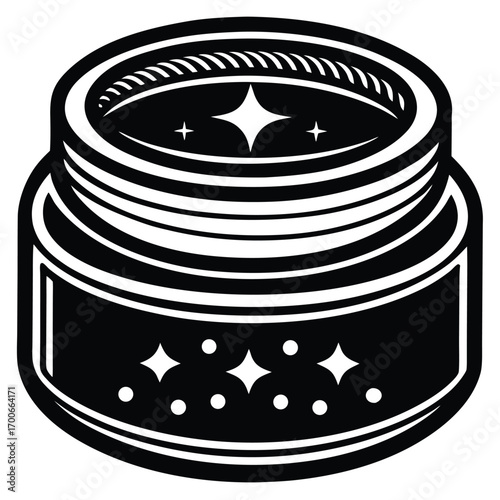 face cream jar vector icon