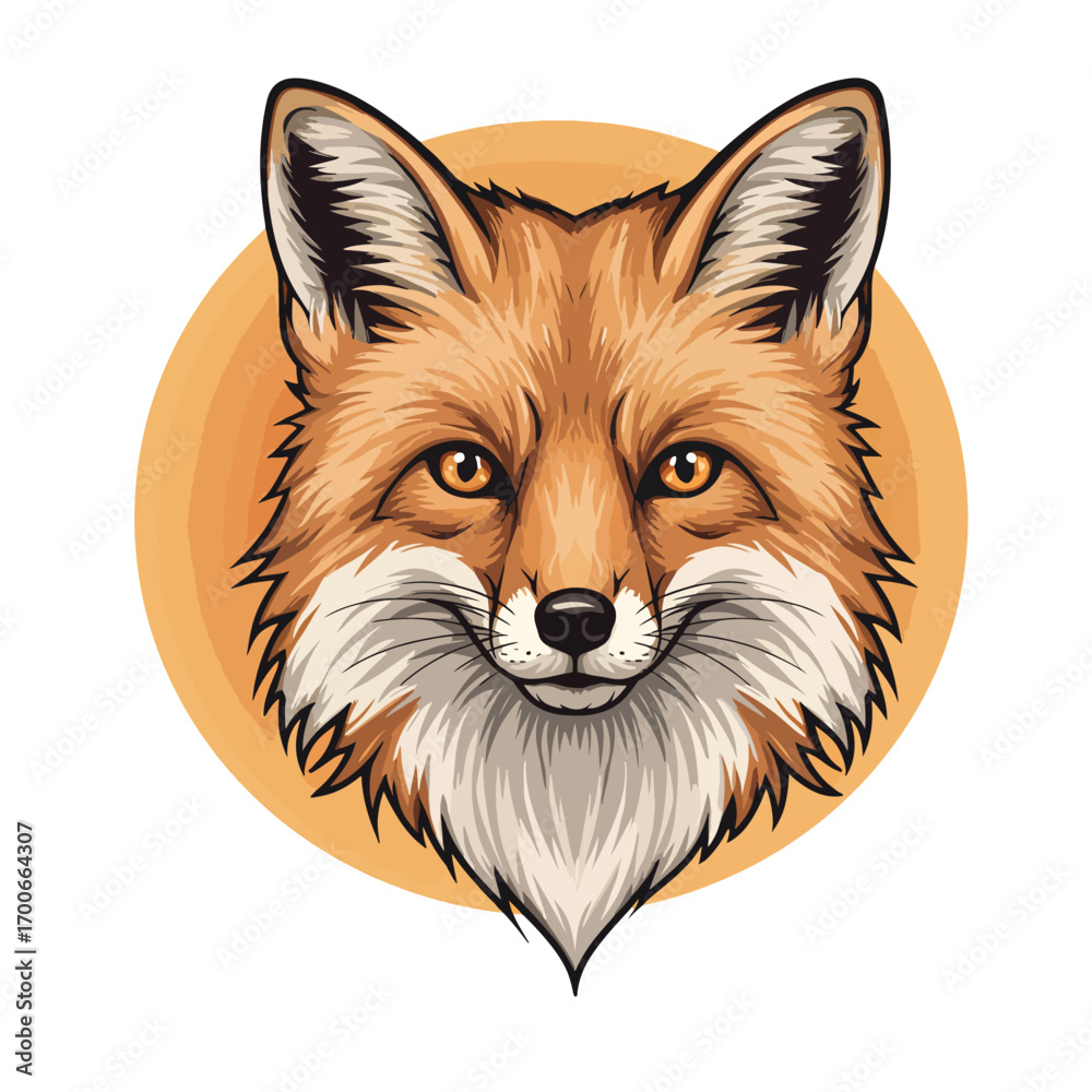 custom made wallpaper toronto digitalDetailed Fox Portrait with Warm Tones and Intricate Fur Details.