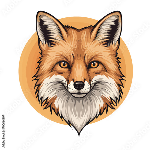Wallpaper Mural Detailed Fox Portrait with Warm Tones and Intricate Fur Details. Torontodigital.ca