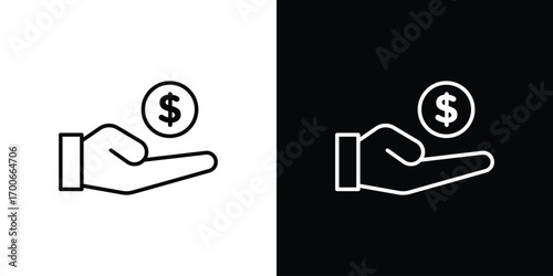 Profit icon in line design. editable stroke icon.