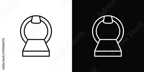 MRI icon in line design. editable stroke icon.