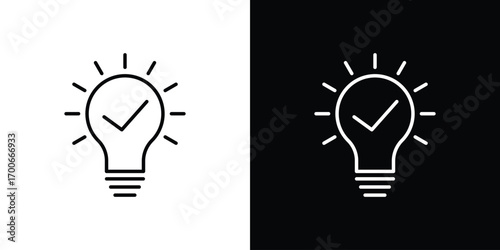 Idea icon in line design. editable stroke icon.