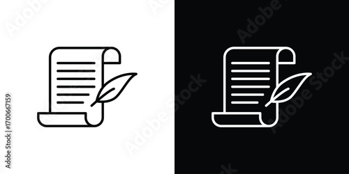 History icon in line design. editable stroke icon.