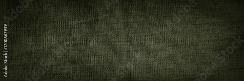 Fotografie Black dark olive brown green khaki gray natural fabric cloth texture background