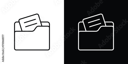 File icon in line design. editable stroke icon.