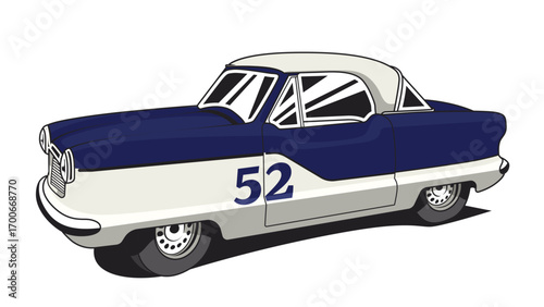 Nash Metropolitan Car Drawing | Vector Art | Vector Drawing