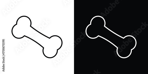 Bones icon in line design. editable stroke icon.