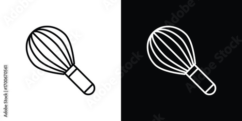 Beater icon in line design. editable stroke icon.