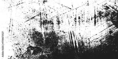 Black and white grunge. dust and grunge grain texture distorted grange shape .Texture of old wall. Overlay textures stamp grunge effect. transparent background.