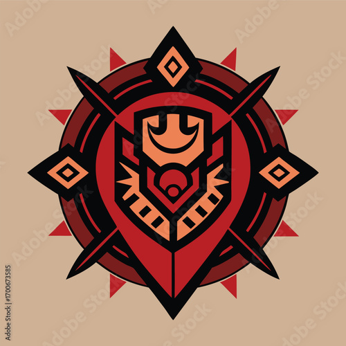 Tribal Spirit Guardian Mandala Sacred Art