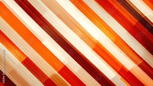 Abstract diagonal stripes of warm colors