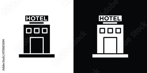 hotel icon Concept. vector design and illustration.