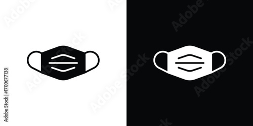 Surgical mask icon Concept. vector design and illustration.