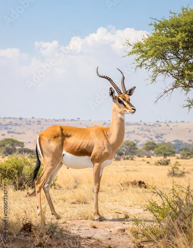 Antelope in savanna