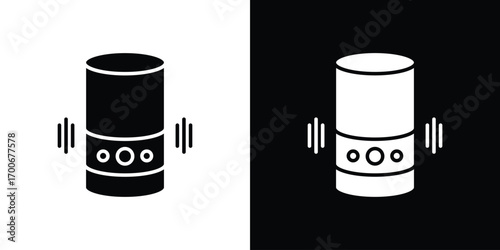 Smart speaker icon Concept. vector design and illustration.