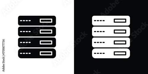 Server rack icon Concept. vector design and illustration.