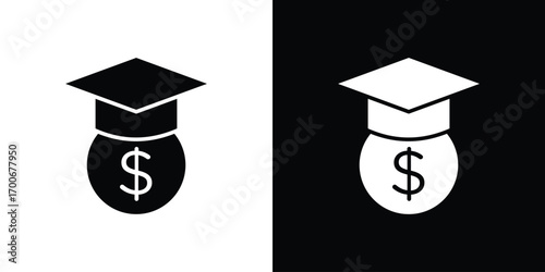 Scholarship icon Concept. vector design and illustration.