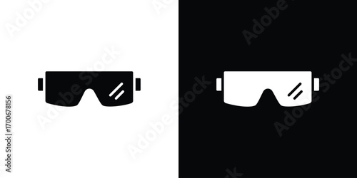 Safety goggles icon Concept. vector design and illustration.