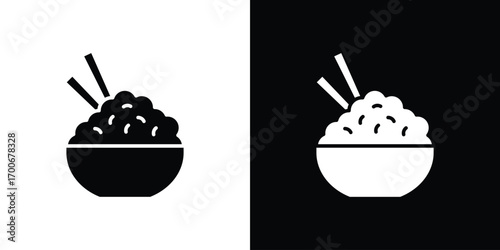 Rise Bowl icon Concept. vector design and illustration.