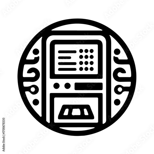 Icon of self-service payment terminal