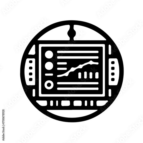 vector illustration of a radio icon