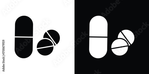 Pills icon Concept. vector design and illustration.