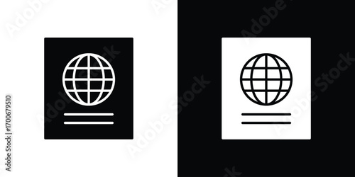 Passport icon Concept. vector design and illustration.