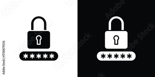 Password icon Concept. vector design and illustration.