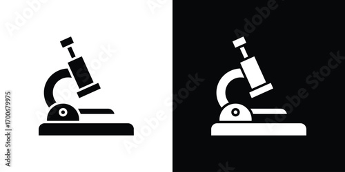 Microscope icon Concept. vector design and illustration.