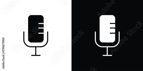 Microphone icon Concept. vector design and illustration.