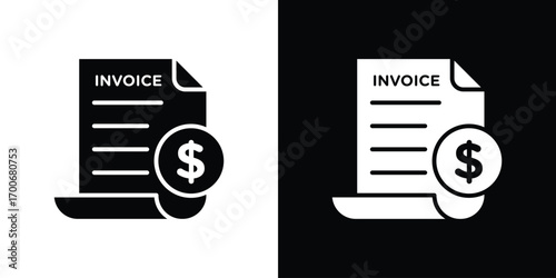 Invoice payment icon Concept. vector design and illustration.