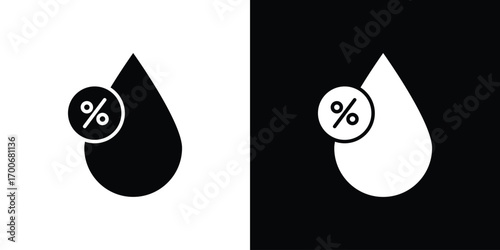 Humidity icon Concept. vector design and illustration.