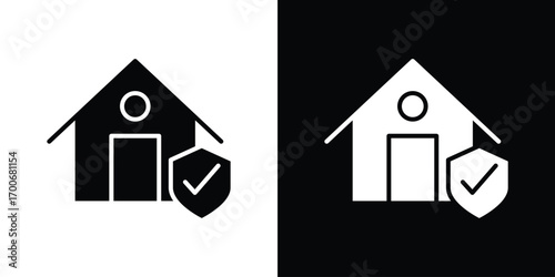 Home insurance icon Concept. vector design and illustration.