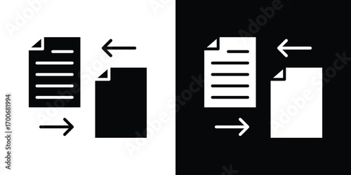 File transfer icon Concept. vector design and illustration.