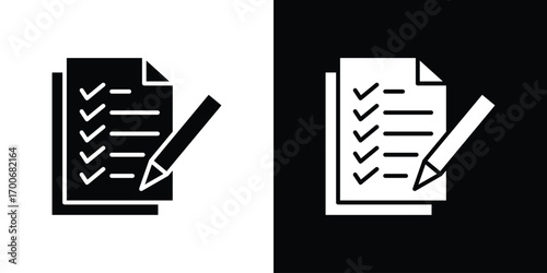 Exam icon Concept. vector design and illustration.
