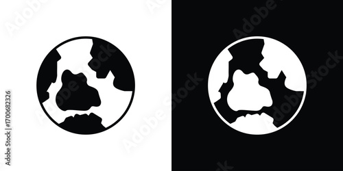 Earth icon Concept. vector design and illustration.