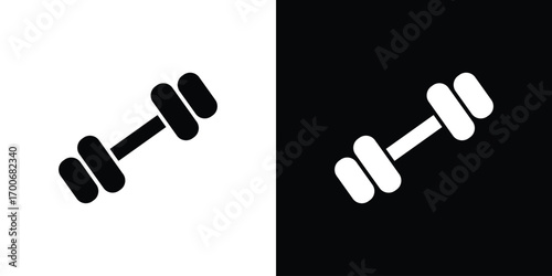 Dumbbell icon Concept. vector design and illustration.