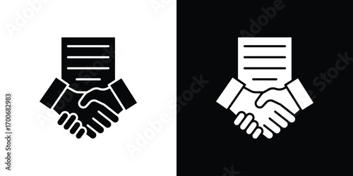 Contract icon Concept. vector design and illustration.